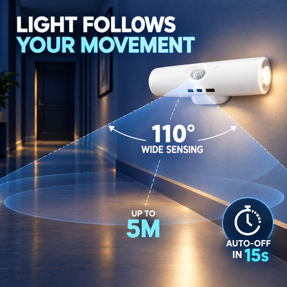 Walk In & Light Up — Magnetic Motion Night Lamp 💡✨