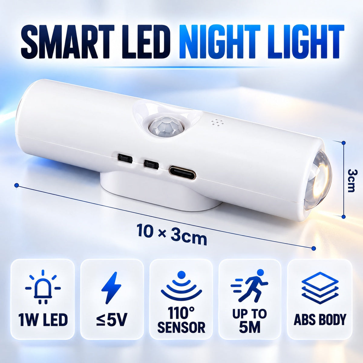 Walk In & Light Up — Magnetic Motion Night Lamp 💡✨