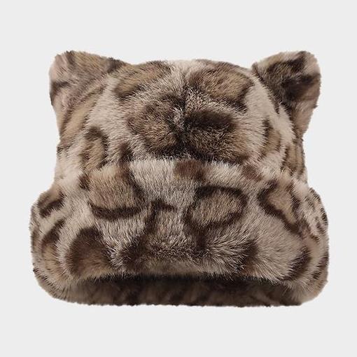Winter Cat Ear Fuzzy Hat for Women