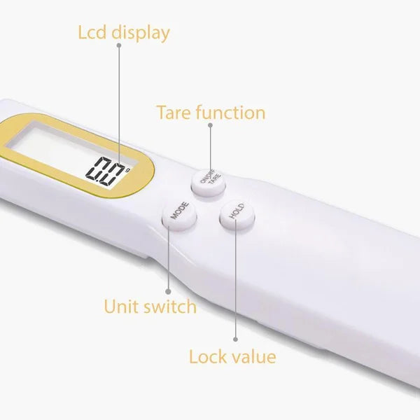 High-Precision Digital Kitchen Spoon Scale for Cooking, Baking & Portion Measuring