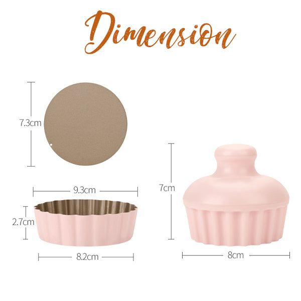 Removable-Bottom Pastry Tamper & Mold Set