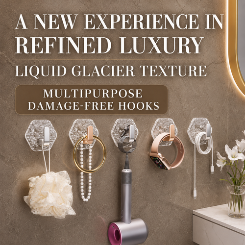 ✨Crystal Damage-Free Adhesive Hooks