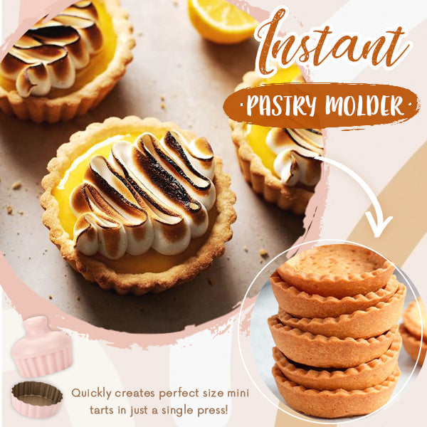 Removable-Bottom Pastry Tamper & Mold Set