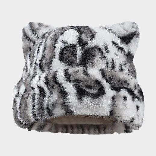 Winter Cat Ear Fuzzy Hat for Women