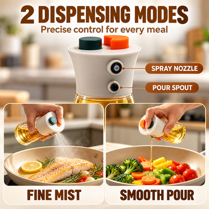🍳2-in-1 Oil Sprayer & Pourer