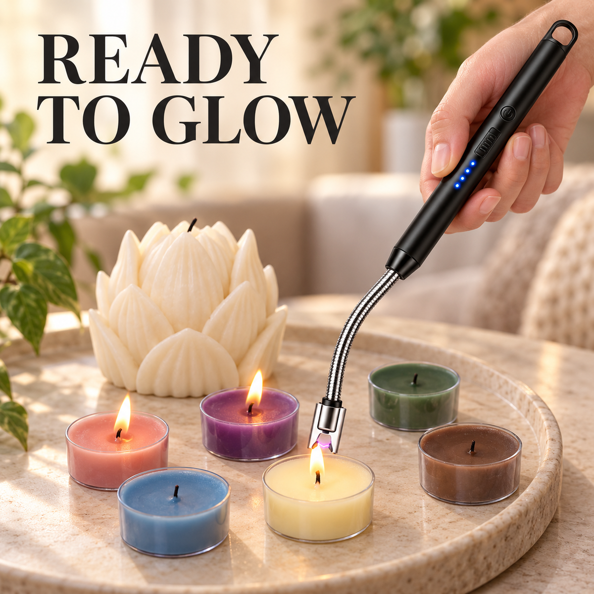 🔥4-Piece Pastel Tealight Candles Set