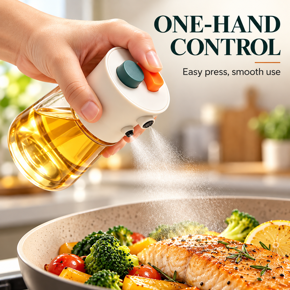 🍳2-in-1 Oil Sprayer & Pourer