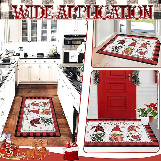 Vintage Christmas Non-Slip Indoor & Outdoor Doormat