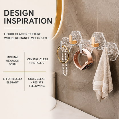 ✨Crystal Damage-Free Adhesive Hooks