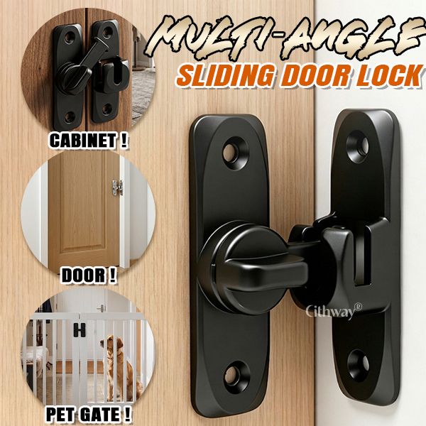 Multi-Angle Sliding Door Lock