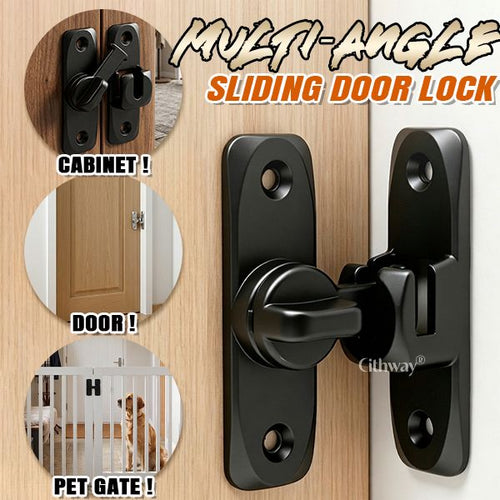 Multi-Angle Sliding Door Lock