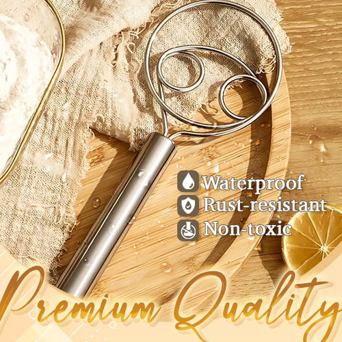 Effortless Stainless Steel Danish Dough Whisk for Bread, Pastry & Baking 🥖✨
