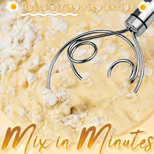 Effortless Stainless Steel Danish Dough Whisk for Bread, Pastry & Baking 🥖✨