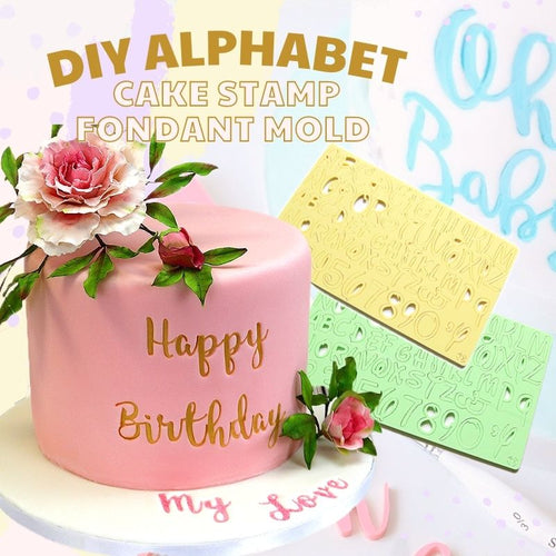 Personalized DIY Alphabet Letter Stamp Set for Cakes, Cookies & Fondant Decorating