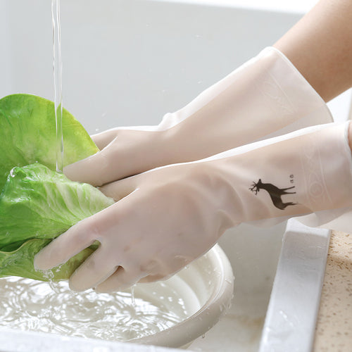 🔥Long Cuff Waterproof Kitchen Cleaning Gloves