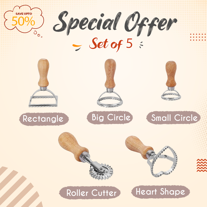 Easy-Press Pastry Stamp & Cutter Set