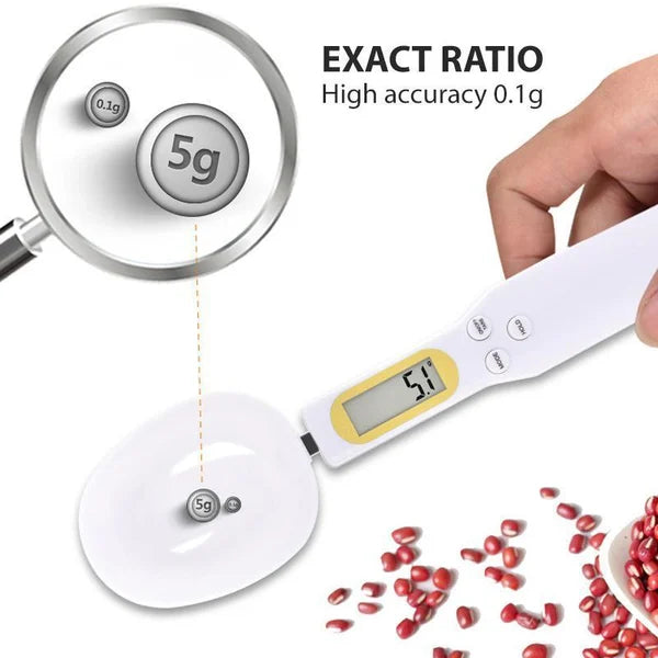 High-Precision Digital Kitchen Spoon Scale for Cooking, Baking & Portion Measuring