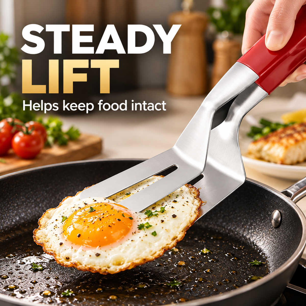 2-in-1 Meat Flipper & Spatula Tool