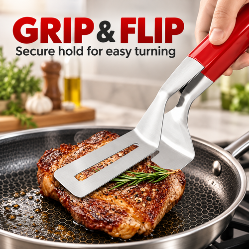 🔥2-in-1 Meat Flipper & Spatula Tool