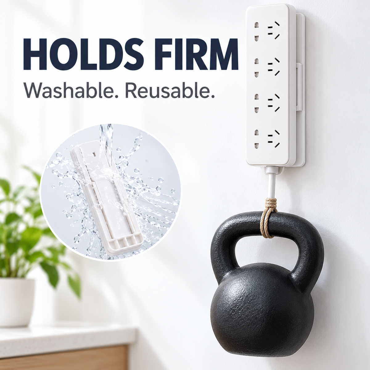 Heavy-Duty Adhesive Mounting Bracket