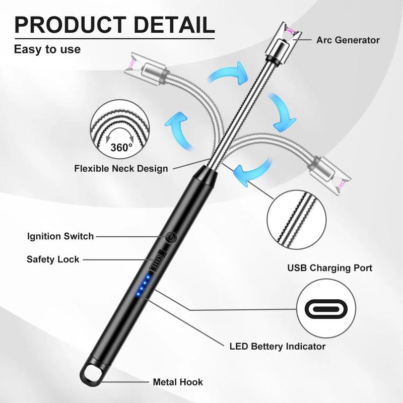 USB-C Rechargeable Flexible Arc Lighter