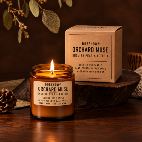 Dobshow® Orchard Muse English Pear &amp; Freesia Scented Soy Candle