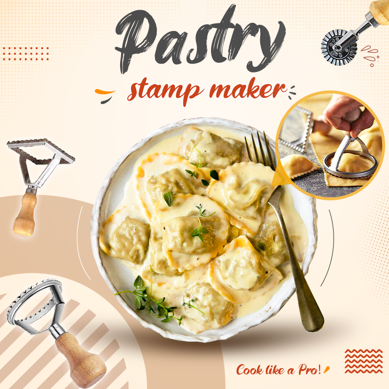 Easy-Press Pastry Stamp & Cutter Set