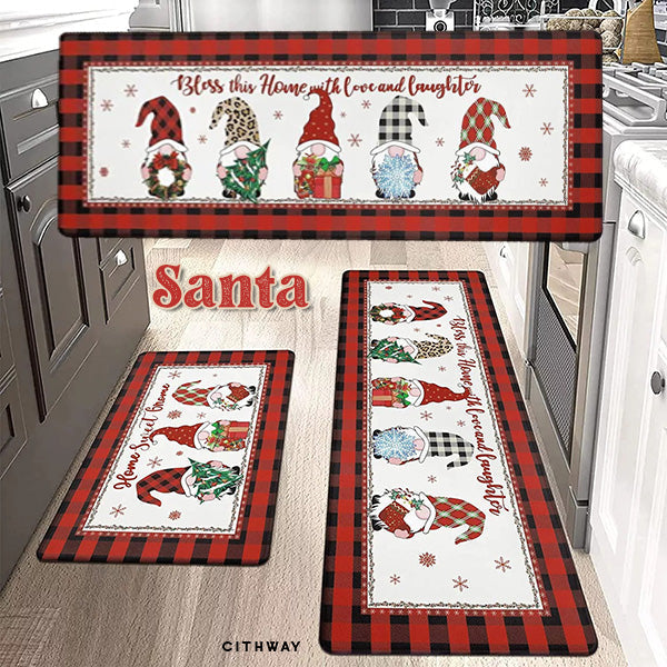 Vintage Christmas Non-Slip Indoor & Outdoor Doormat